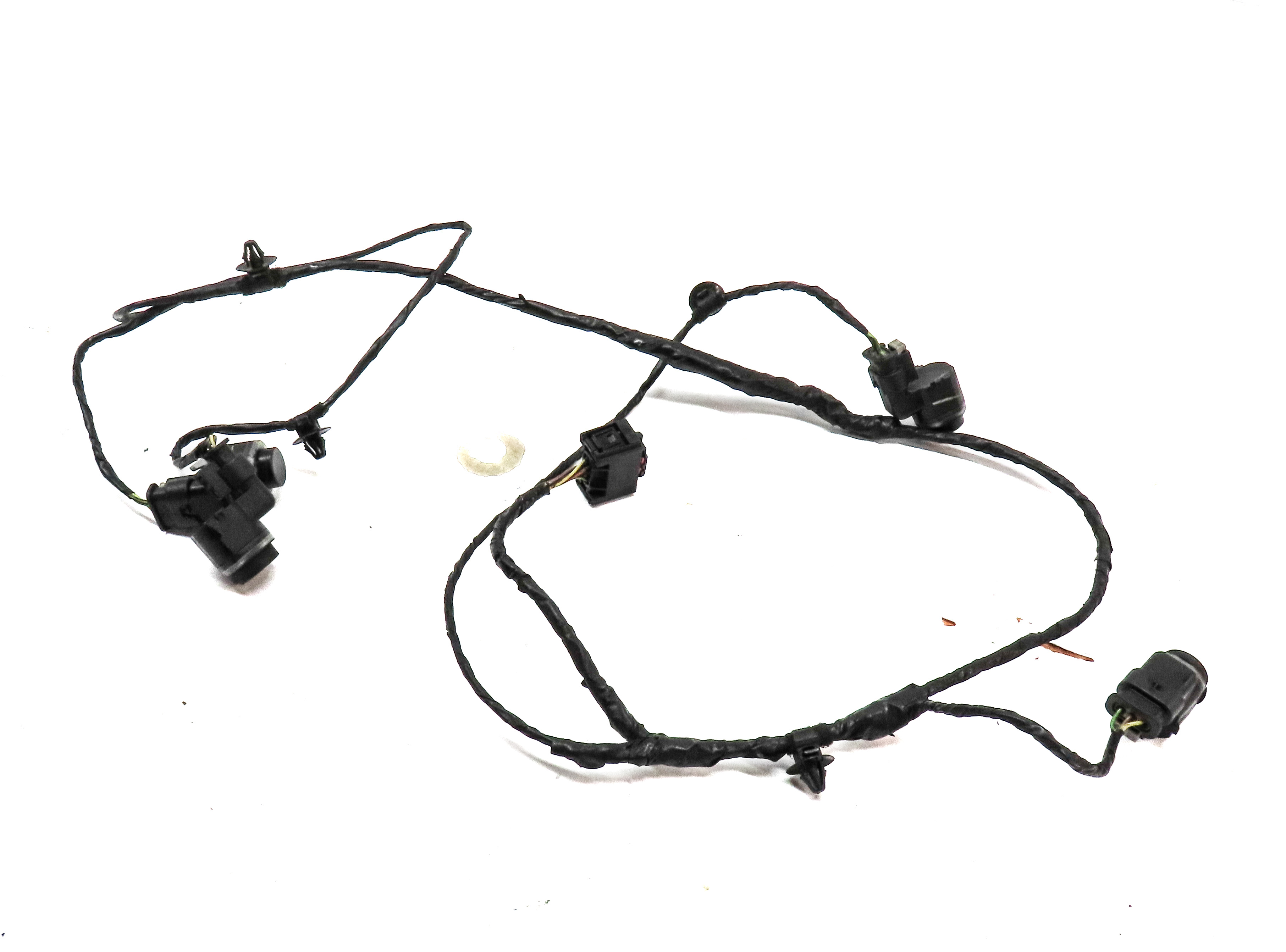 2012 BMW X3 F25 REAR PARK ASSIST PDC SENSOR SET 4 (Black) w/ WIRE WIRING HARNESS — exact item pictured
